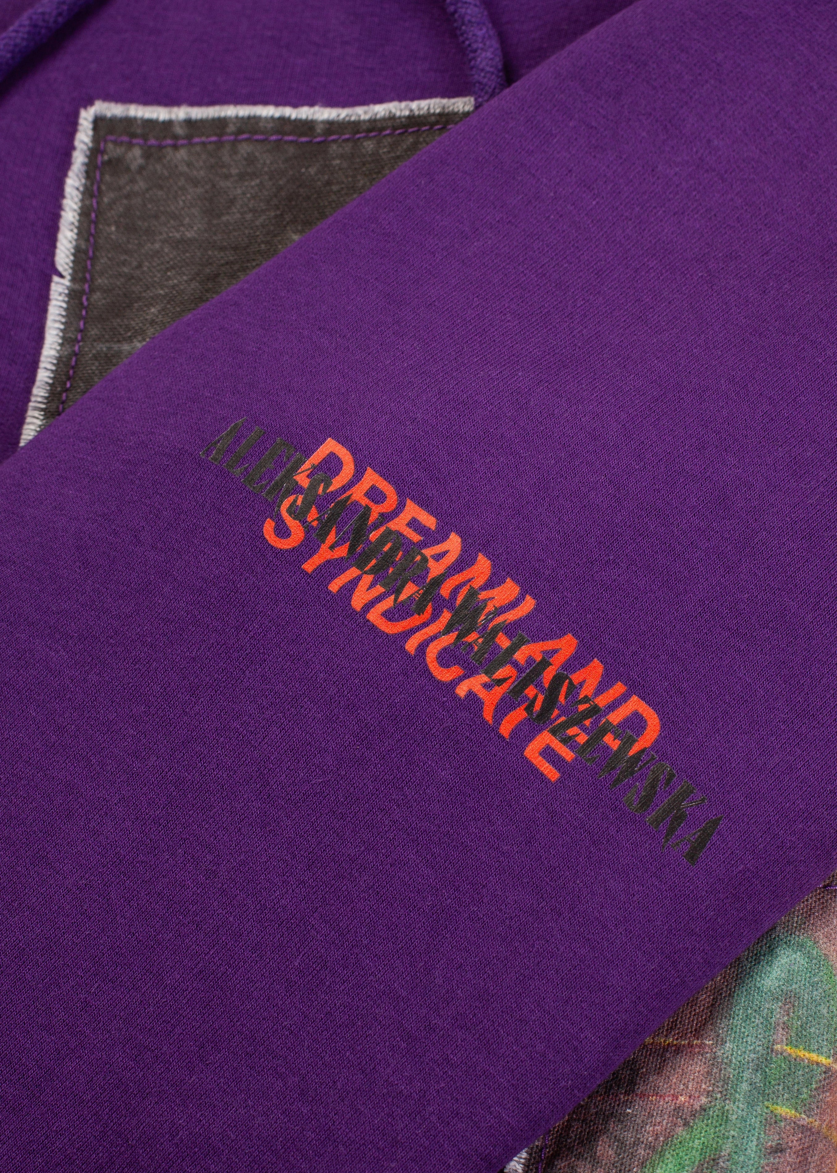 DS x Waliszewska Cropped Hoodie with Patches