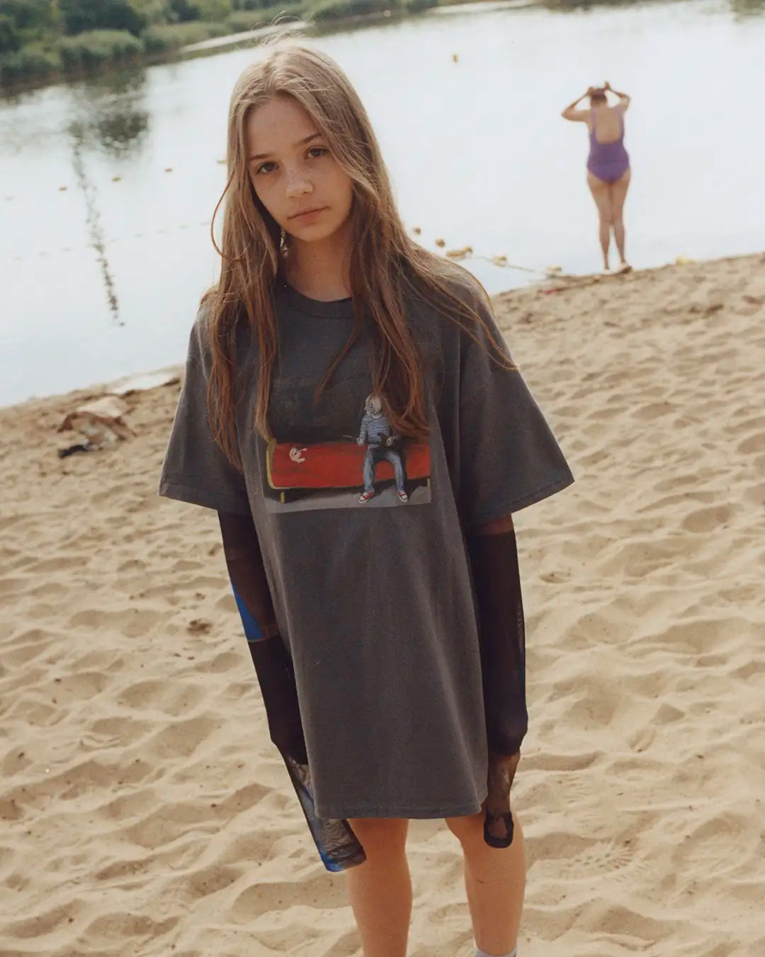 DS x Waliszewska Kurt T-shirt GREY