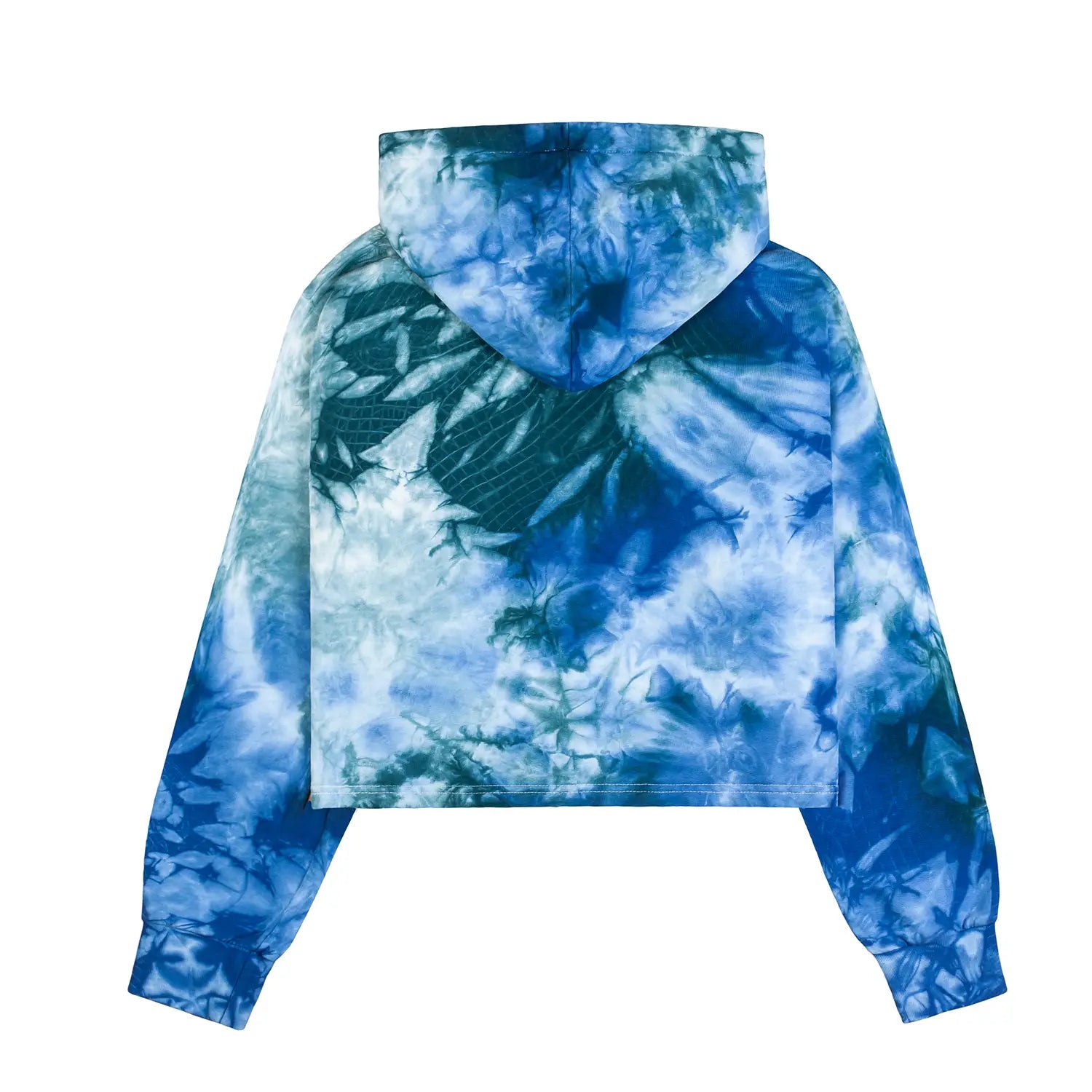 Tie-dye Cropped Hoodie Earth
