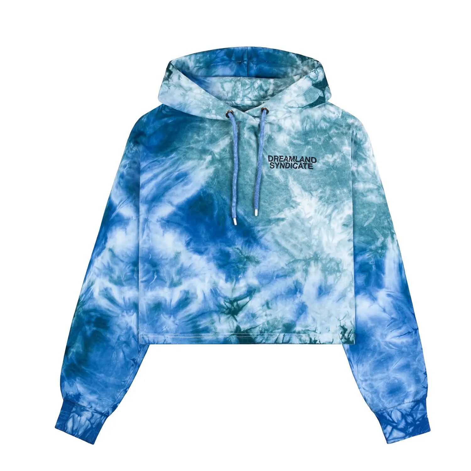Tie-dye Cropped Hoodie Earth
