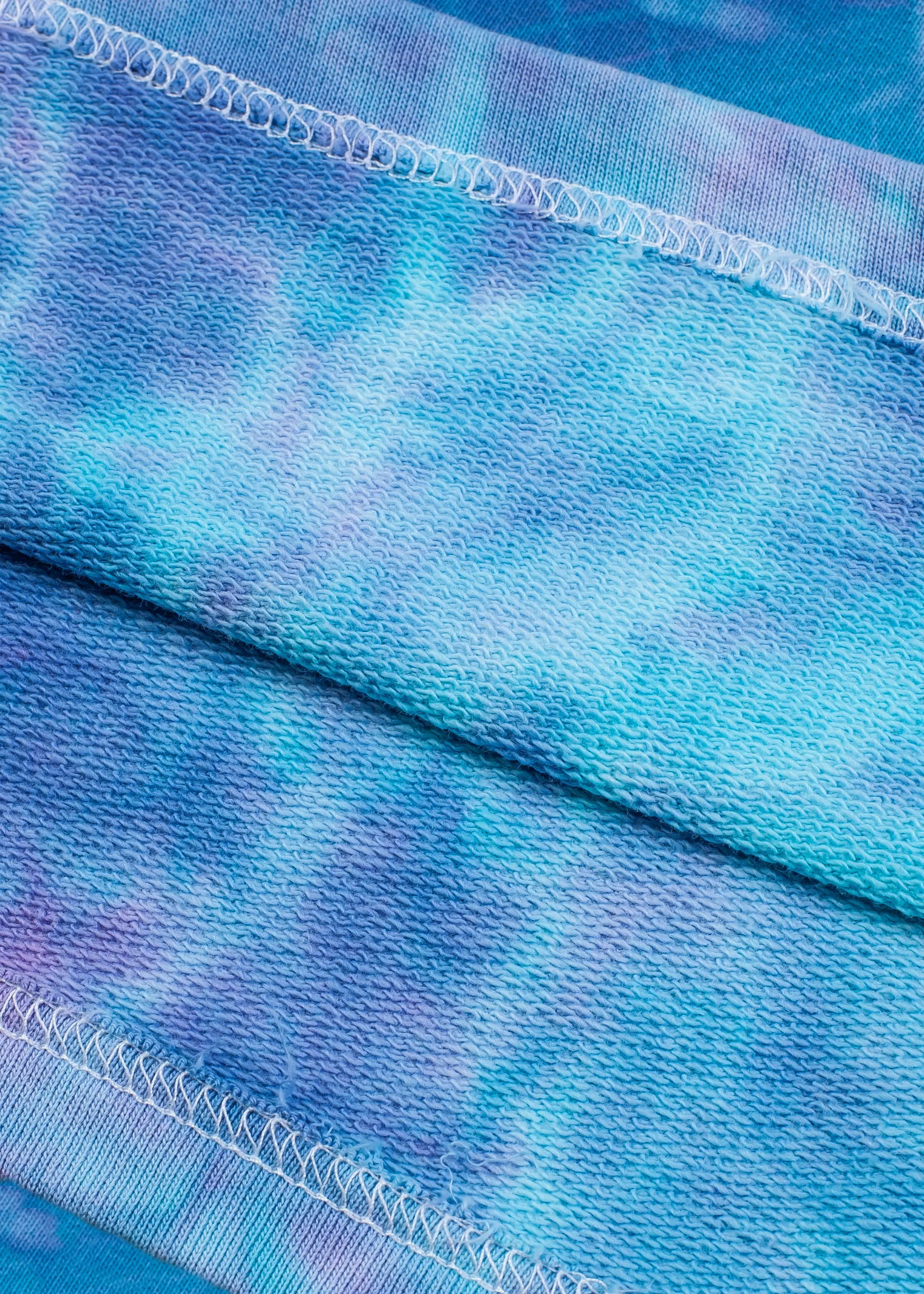 Tie-dye Cropped Hoodie Bubblegum