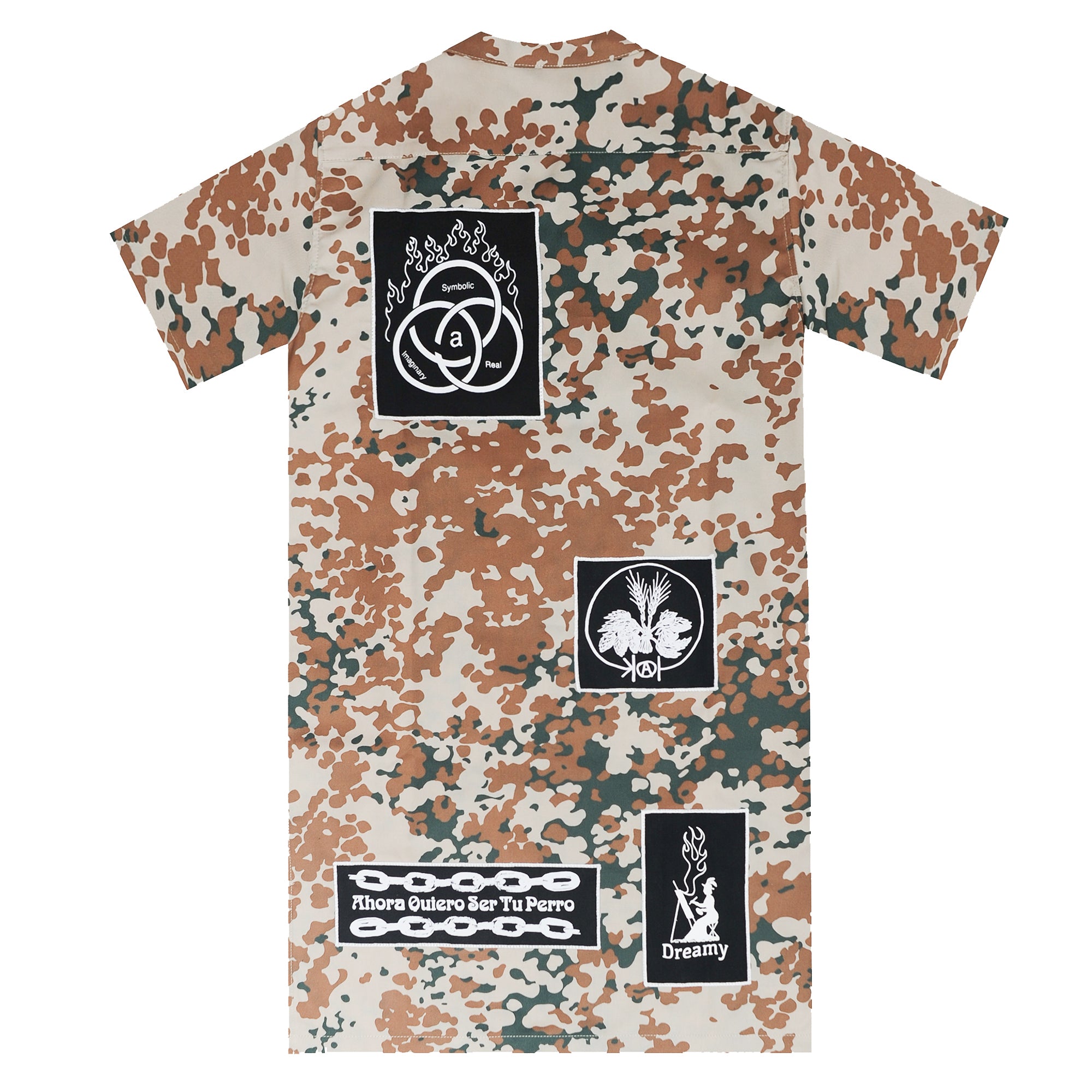 Zerowork Desert Camo Shirt/Dress with Patches - Dreamland Syndicate