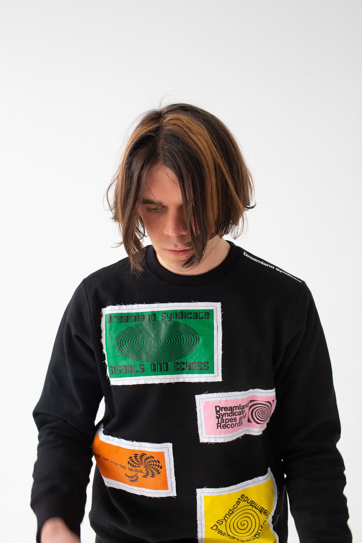 Signals/Echoes Crewneck with patches - Dreamland Syndicate