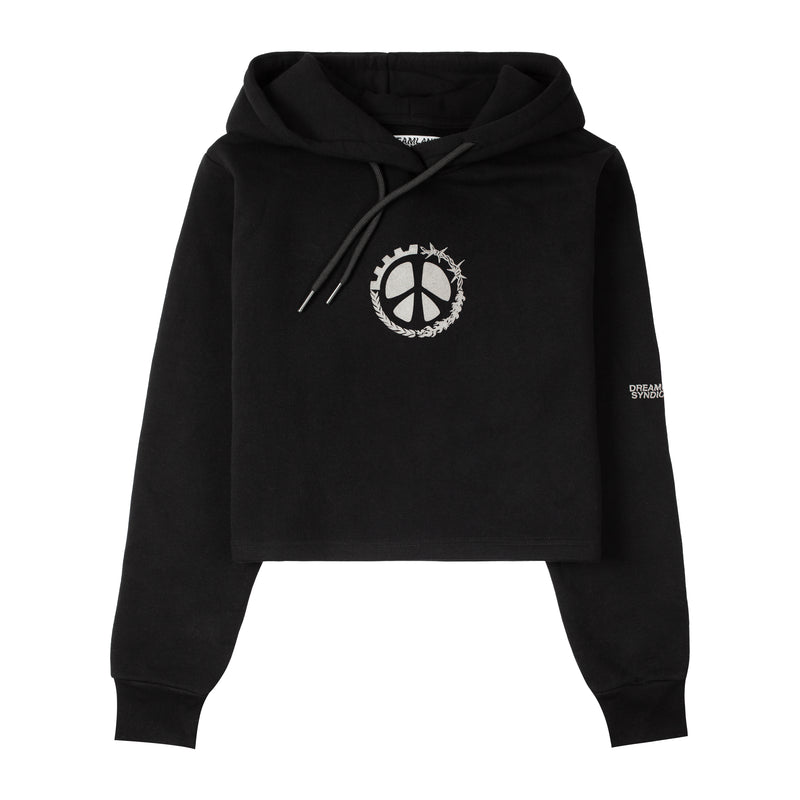 Peace Cropped Hoodie - Dreamland Syndicate