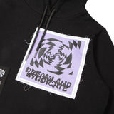 Signals/Echoes Cropped Hoodie with Patches - Dreamland Syndicate